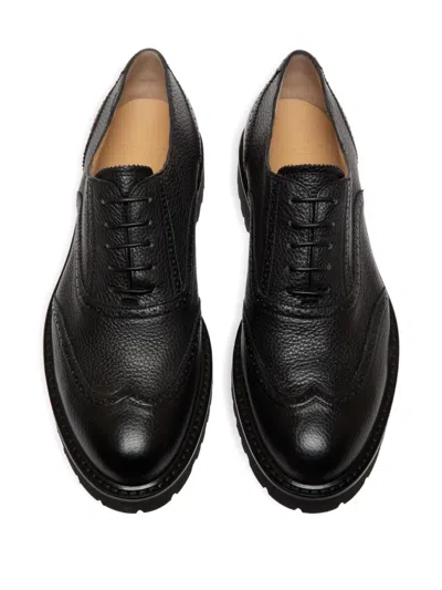 Bally Grained-leather Lace-up Oxford Shoes