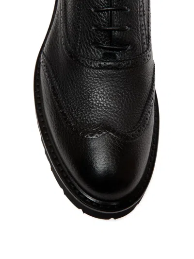 Bally Grained-leather Lace-up Oxford Shoes