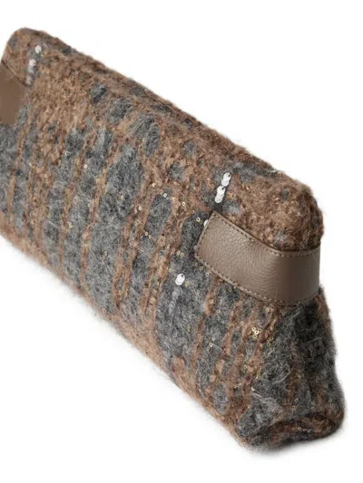 Brunello Cucinelli Essence Sequin-embellished Clutch Bag