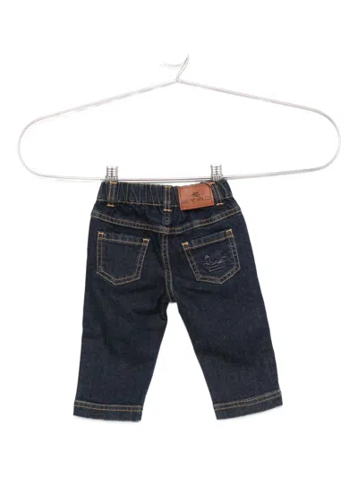 Etro Elastic-waist Jeans In Blue