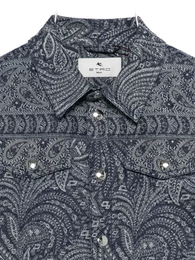 Etro Paisley-print Denim Jacket