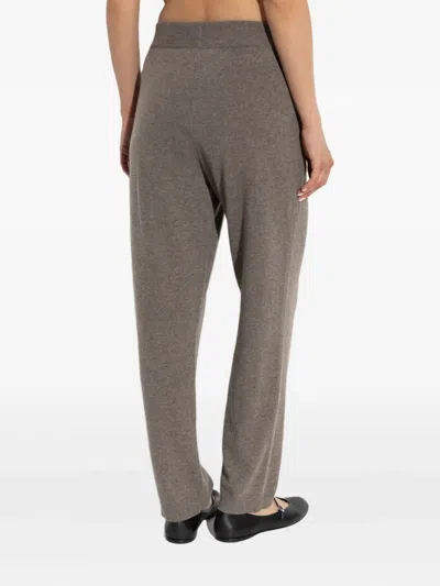 Lisa Yang Elastic-waistband Cashmere Trousers In Gray