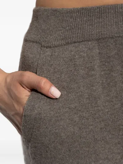 Lisa Yang Elastic-waistband Cashmere Trousers In Gray