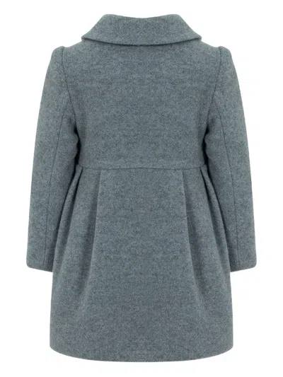 Lapin House Hooded Wool Coat In Gray