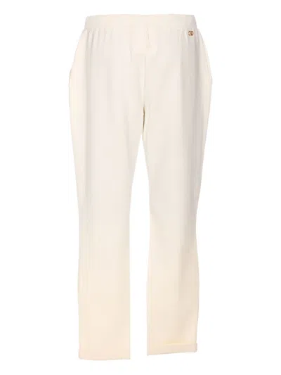 Liu •jo Drawstring-waist Trousers In Neutral