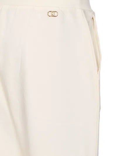 Liu •jo Drawstring-waist Trousers In Neutral