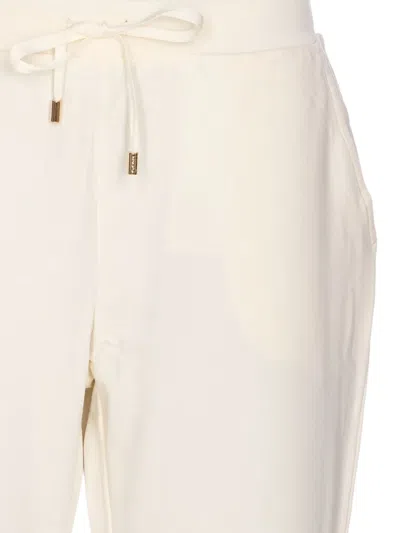 Liu •jo Drawstring-waist Trousers In Neutral