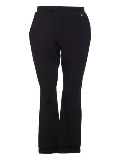 Liu •jo Drawstring-waist Trousers In Black