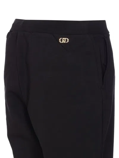 Liu •jo Drawstring-waist Trousers In Black