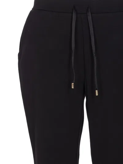 Liu •jo Drawstring-waist Trousers In Black