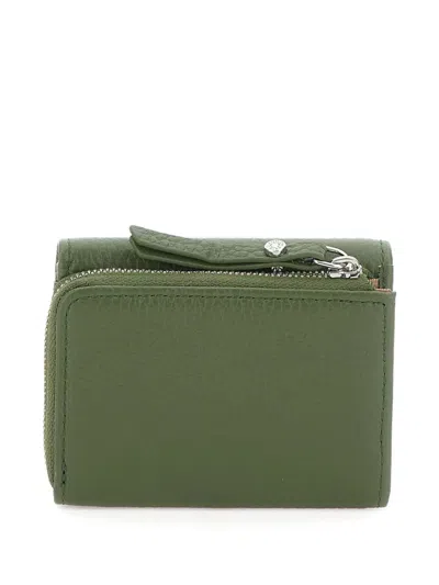 Gianni Chiarini Zip-around Leather Wallet In Green