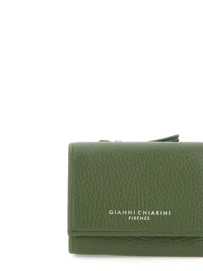 Gianni Chiarini Zip-around Leather Wallet In Green