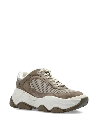 Michael Michael Kors Mesh-panel Leather Sneakers