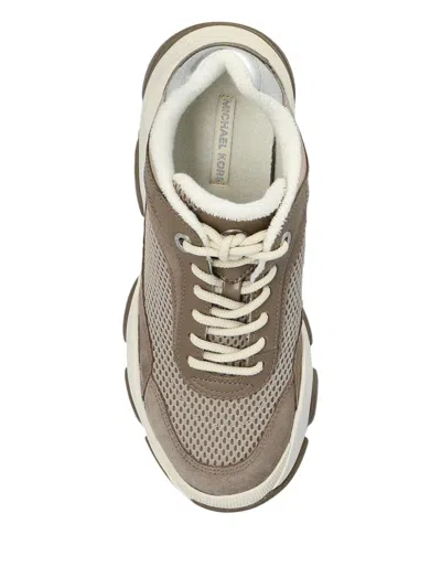 Michael Michael Kors Mesh-panel Leather Sneakers