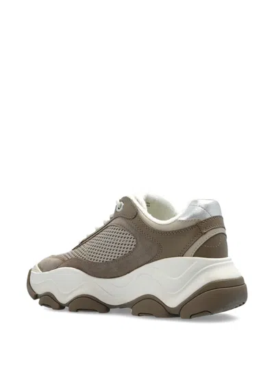 Michael Michael Kors Mesh-panel Leather Sneakers