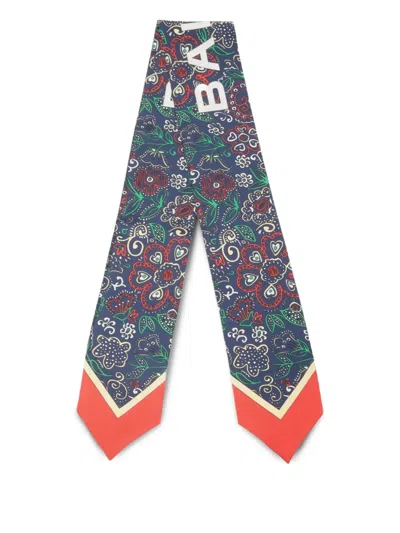 Bally Floral-print Silk Bandana In Multi