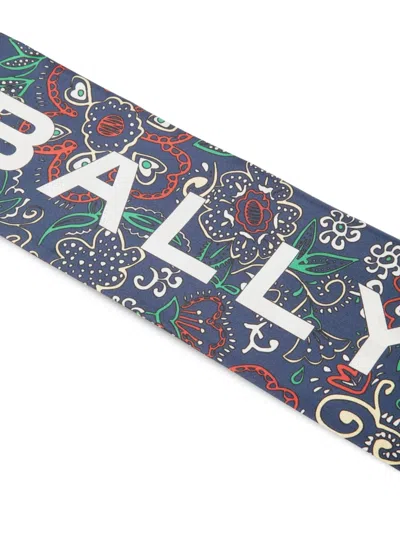 Bally Floral-print Silk Bandana In Multi