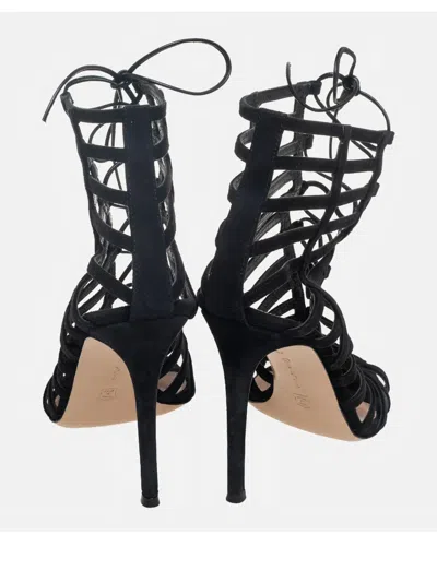 Pre-owned Gianvito Rossi 2024 110mm Caged Lace-up Sandals