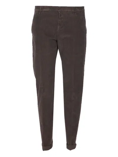 Dondup Brown Corduroy Jeans With Tailored Fit In Brown