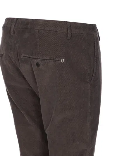 Dondup Brown Corduroy Jeans With Tailored Fit In Brown