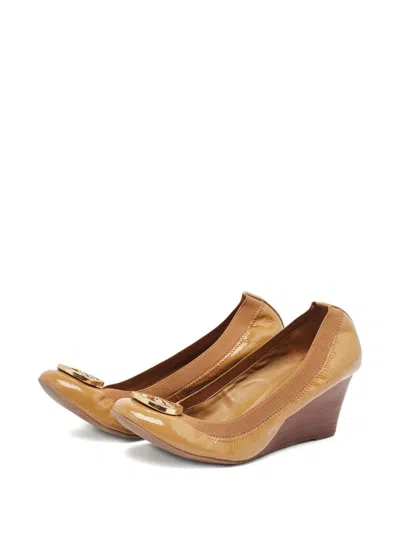 Pre-owned Tory Burch  70mm Wedge Pumps