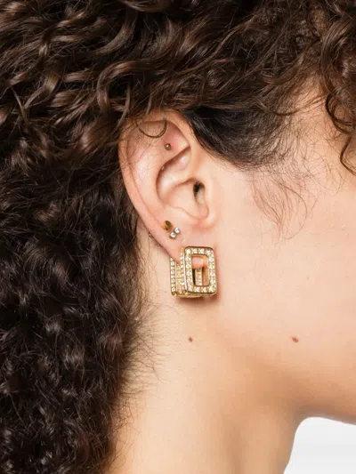 Marni Gold  White Earrings In Gold