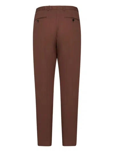 Franzese Collection Franzese Napoli Stefano De Martino Model Trousers In Brown