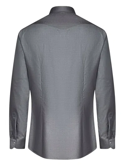 Franzese Collection Franzese Napoli Gianni Agnelli Model Shirt In Blue