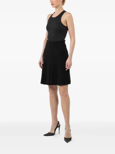 Dorothee Schumacher Textured Flared Mini Skirt In Black