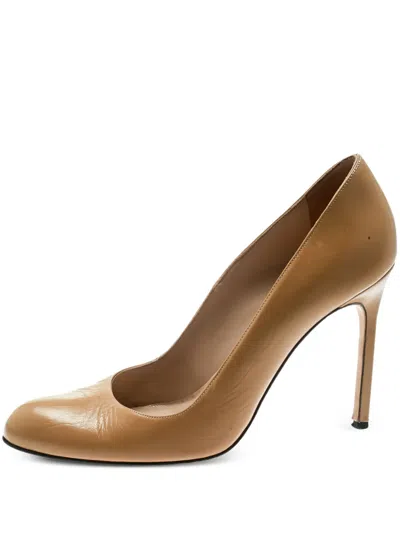 Pre-owned Manolo Blahnik  105mm Leather Pumps