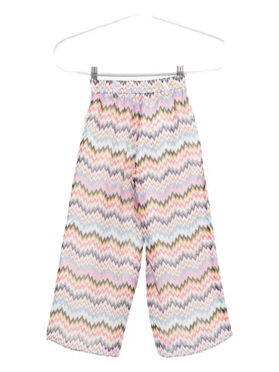 Missoni Zig-zag Print Trousers In Pink