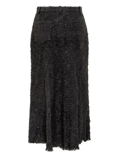 Iro Sparkle-fringed Skirt In Black