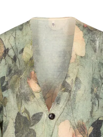 R13 Floral Pattern Women's Cardigan In Multi