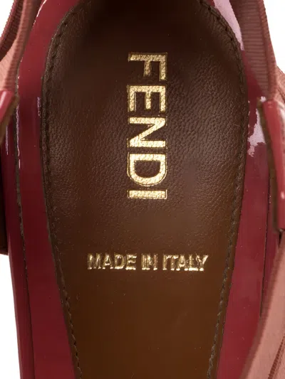 Pre-owned Fendi Patent Leather Wedge Sandals
