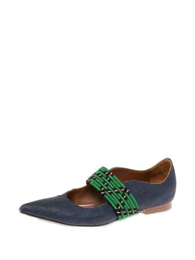 Pre-owned Malone Souliers  Braided-strap Ballet Flats