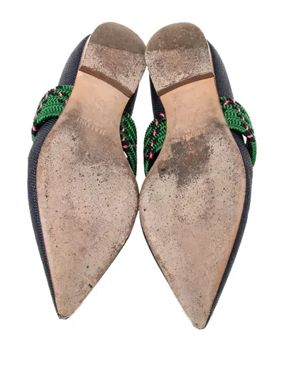 Pre-owned Malone Souliers  Braided-strap Ballet Flats