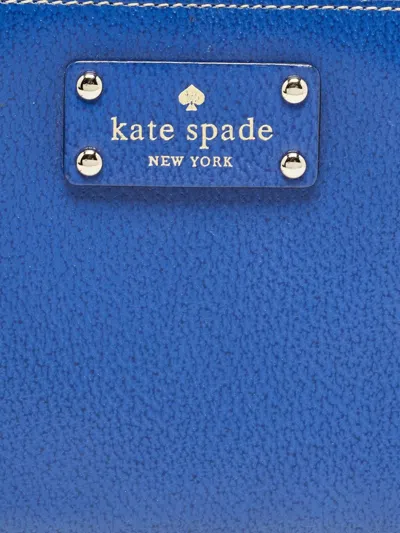 Pre-owned Kate Spade Leather Wallet In Blue