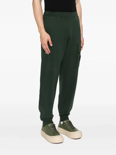 Stone Island Patch-pocket Track Pants In Green