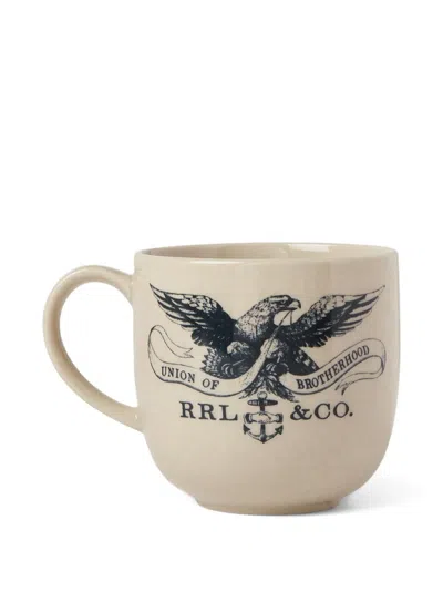 Rrl Logo-print Stoneware Mug In Neutral
