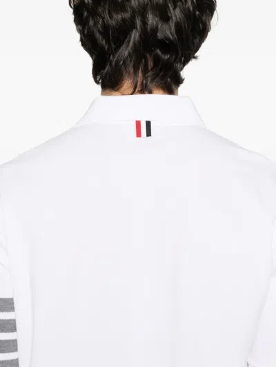 Thom Browne Four-stripe Cotton Polo Shirt