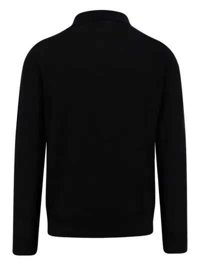 Kiton Ciro Buttoned Polo Shirt In Black