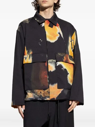 Y-3 Patch-pocket Jacket In Black