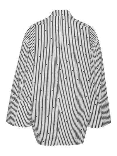 Rotate Birger Christensen Stripe-pattern Shirt In Gray
