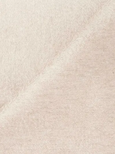 Max Mara Fringed Cashmere Scarf In Neutral