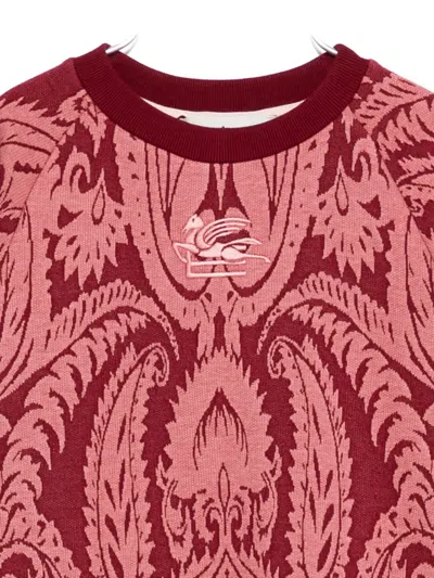 Etro Paisley-print Flared Mini Dress In Brown