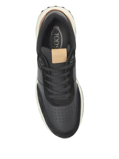Tod's Leather Panelled Sneakers