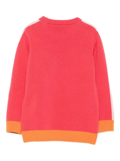 Etro Pegasus-motif Sweater In Orange