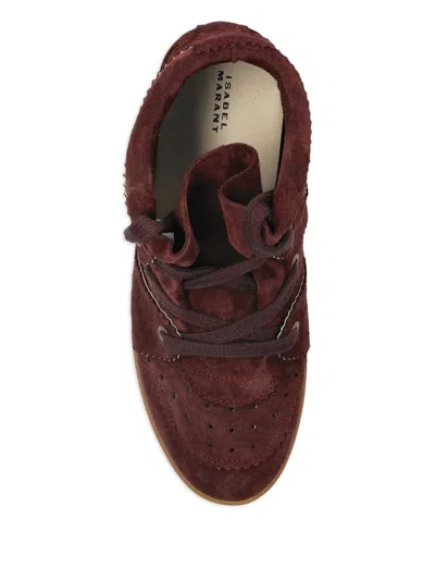Isabel Marant 50mm Bobby Lace-up Suede Wedge Sneakers