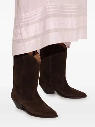 Isabel Marant 40mm Duerto Pointed-toe Suede Cowboy Boots
