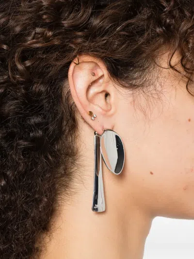 Jean Paul Gaultier Spoon-shaped Earrings In Metallic